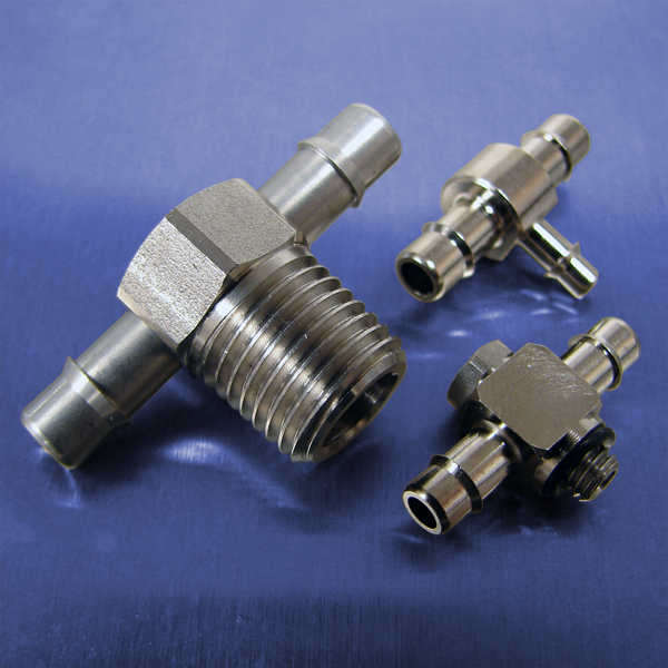 Tees (Stainless Steel Barb Fittings) Pneumadyne